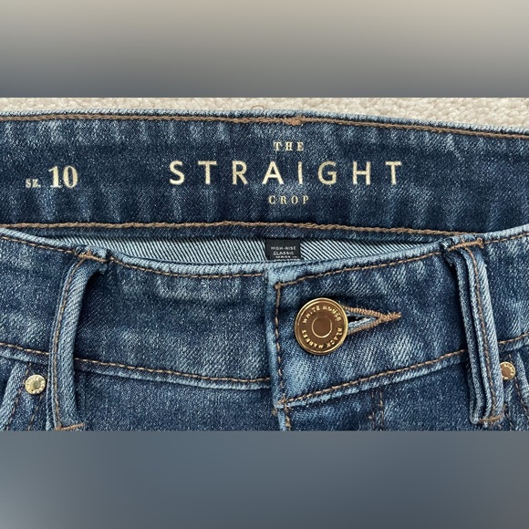 WHBM Size 10 “The Straight Crop” Jeans - Picture 3 of 6